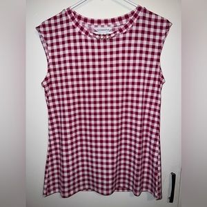 Liz Claiborne Red and White Shirt